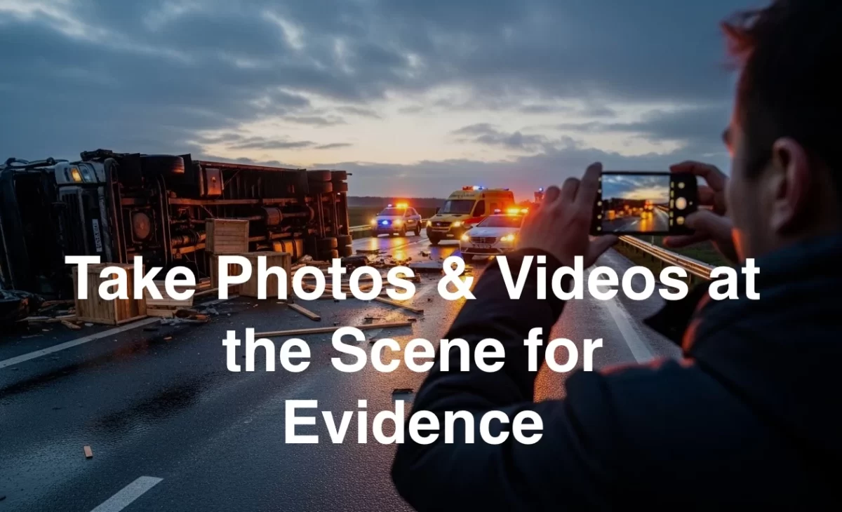 take photos and videos for evidence