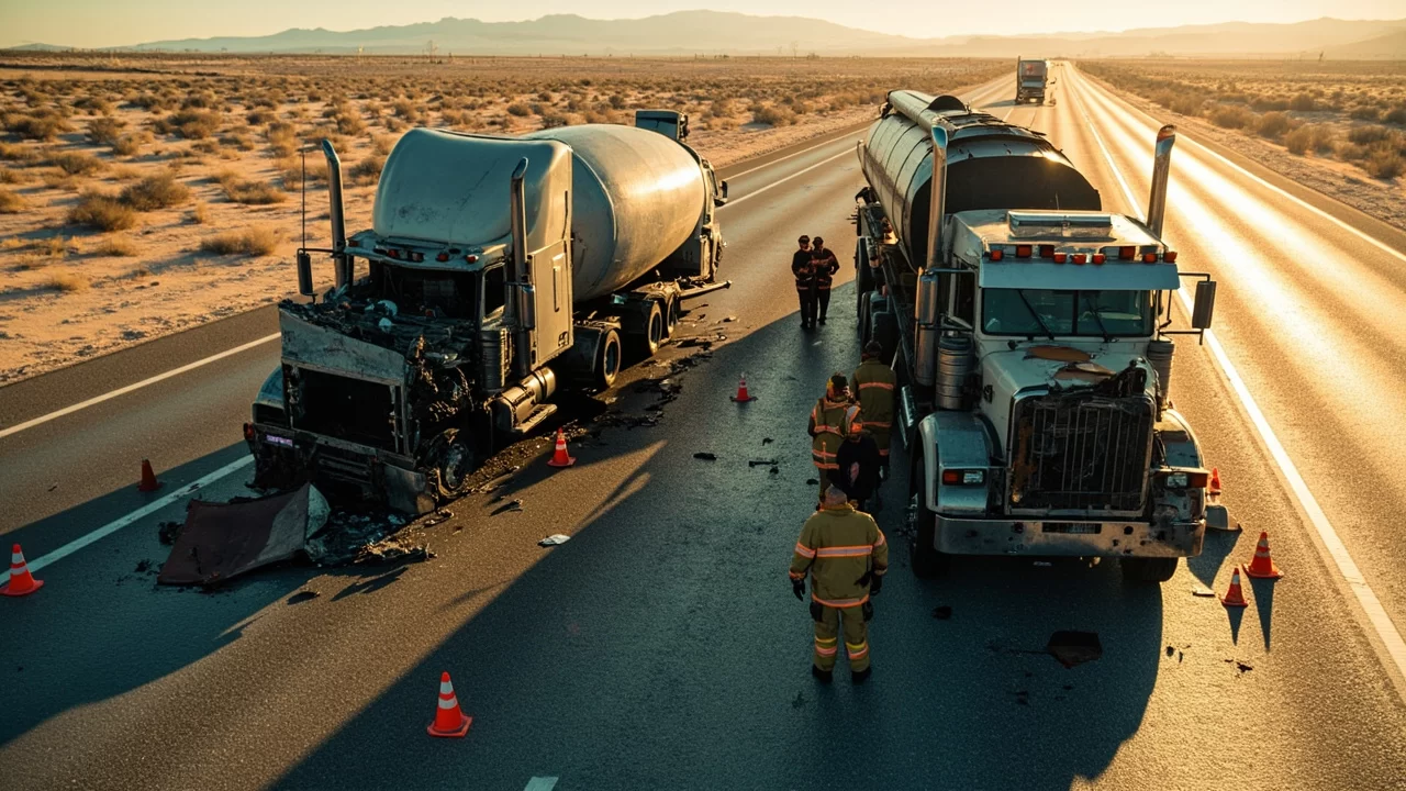 One Killed, Several Injured in I-10 Semi-Truck and Cement Truck Crash in Thousand Palms