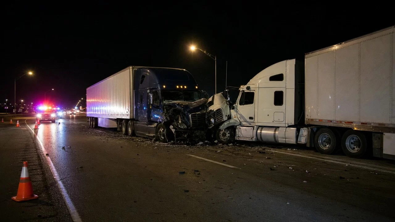 Wichita Man Dies After Semi-Truck Crashes Into Another Semi