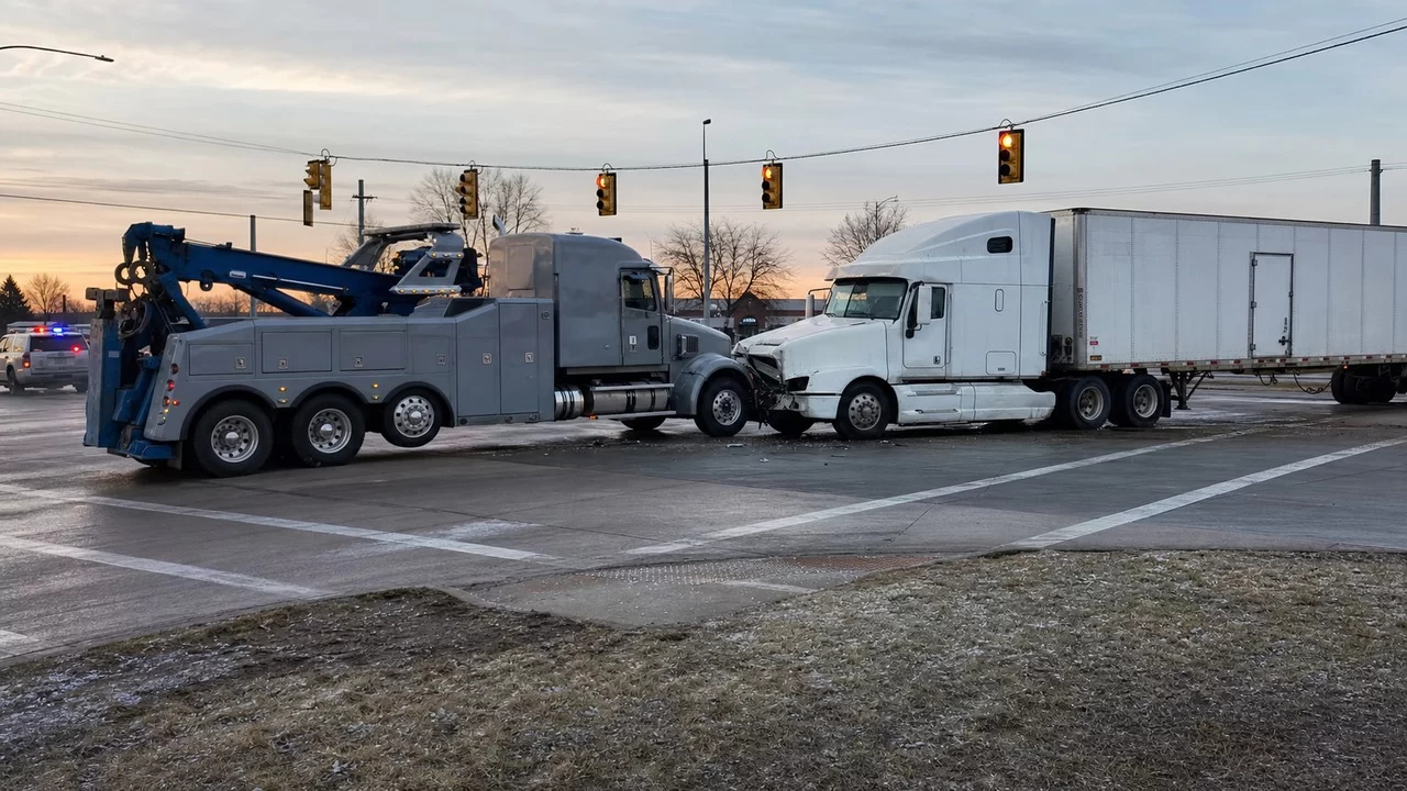 Tow Truck Driver Killed in Semi-Tractor Crash in Sterling Heights