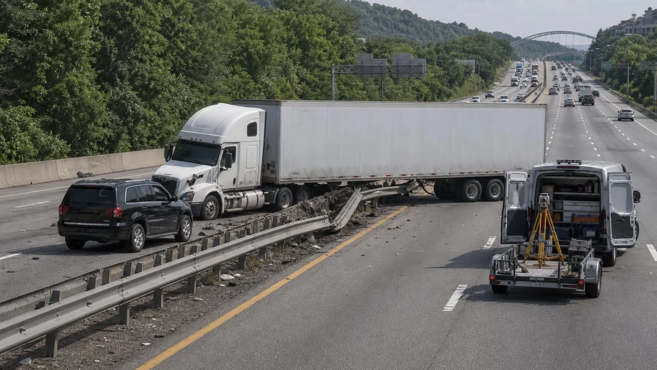 SUV Driver Killed After Tractor-Trailer Crosses I-279 Median Near Pittsburgh