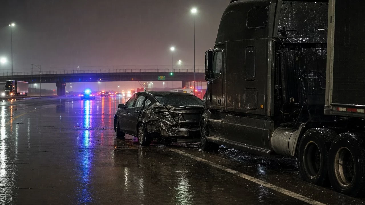 Three Killed After Vehicle Hits Stopped Semi-Truck on I-94 in Wayne County