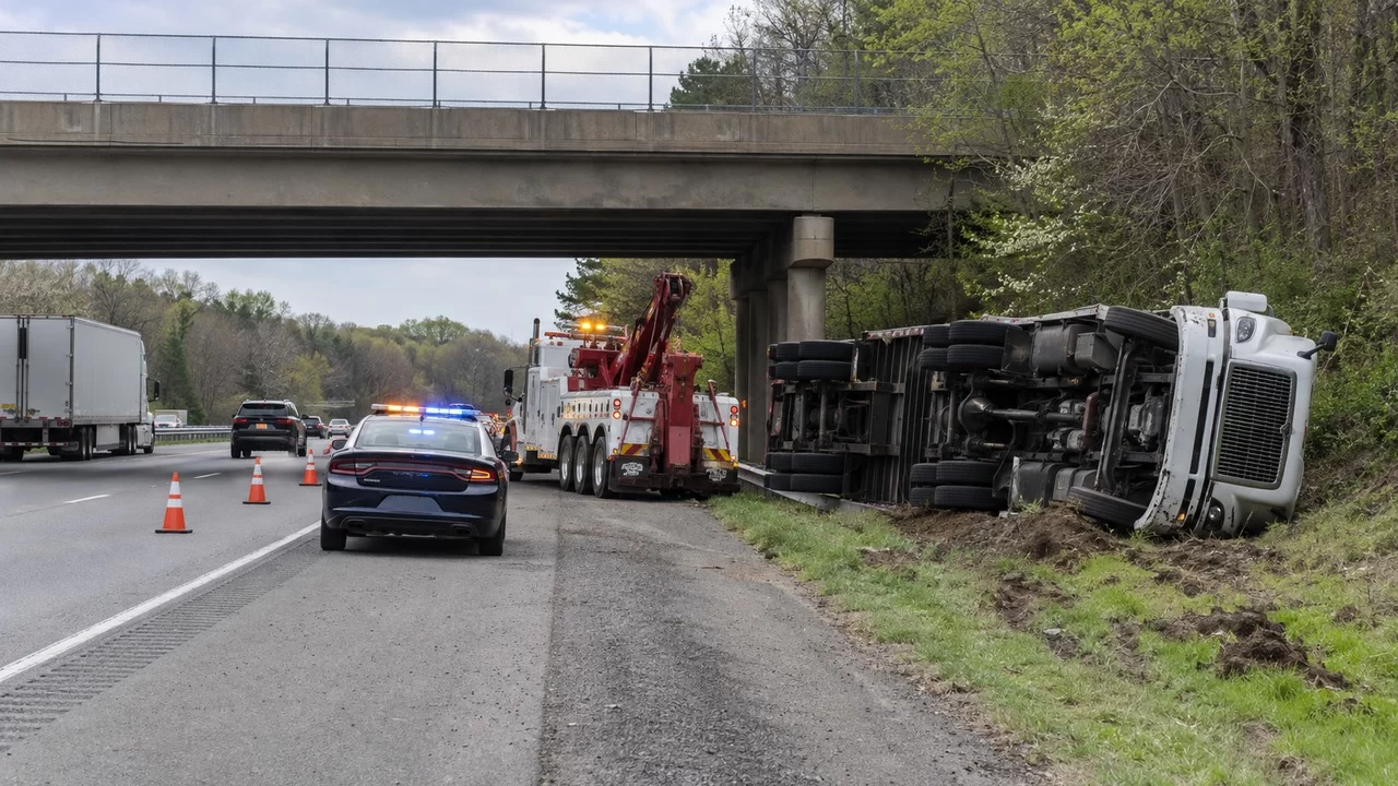 Tractor-Trailer Driver Killed After I-95 Overpass Crash in Stafford County
