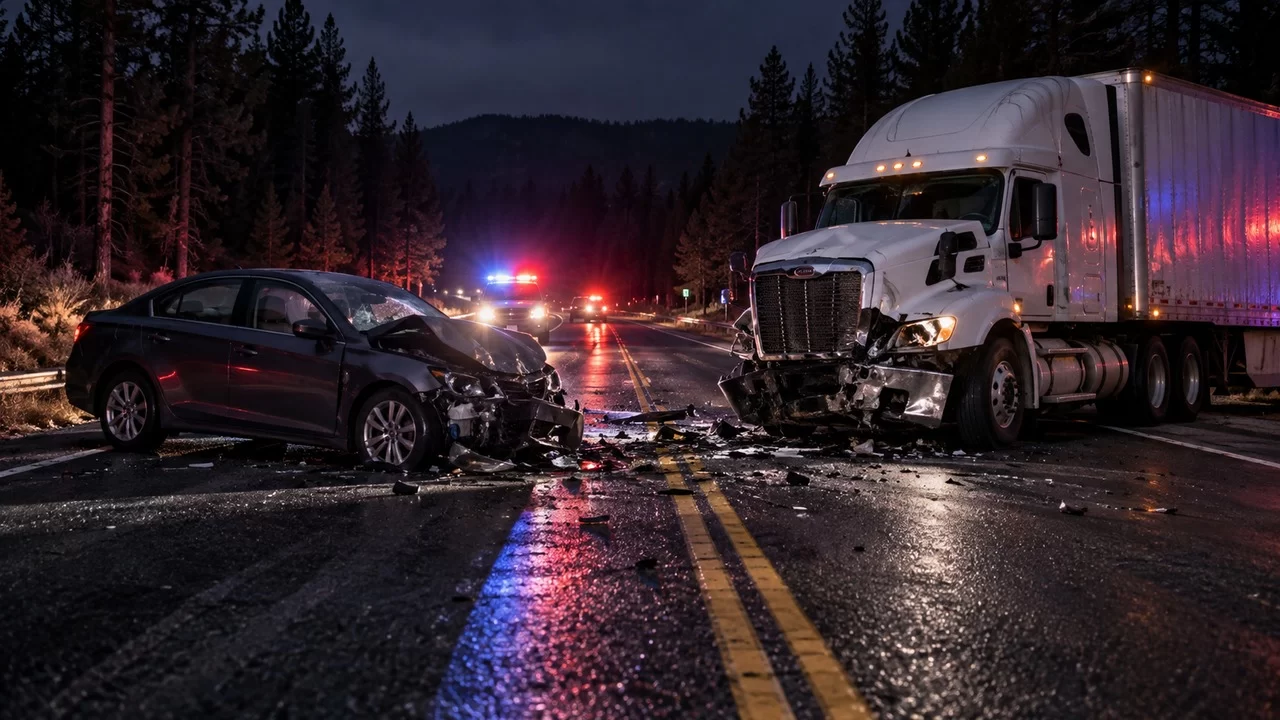 Driver Killed in Head-On Crash With Semi-Truck on Highway 97