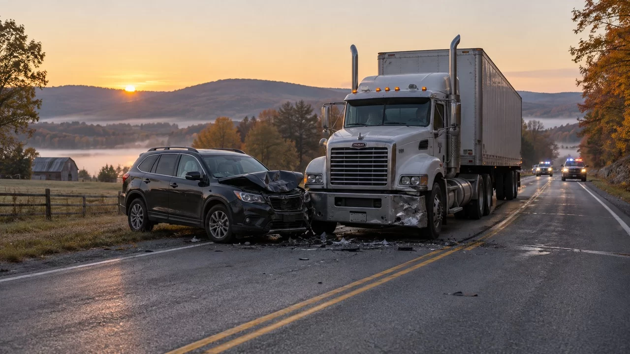 Two Killed in SUV and Tractor-Trailer Crash on New York Route 294