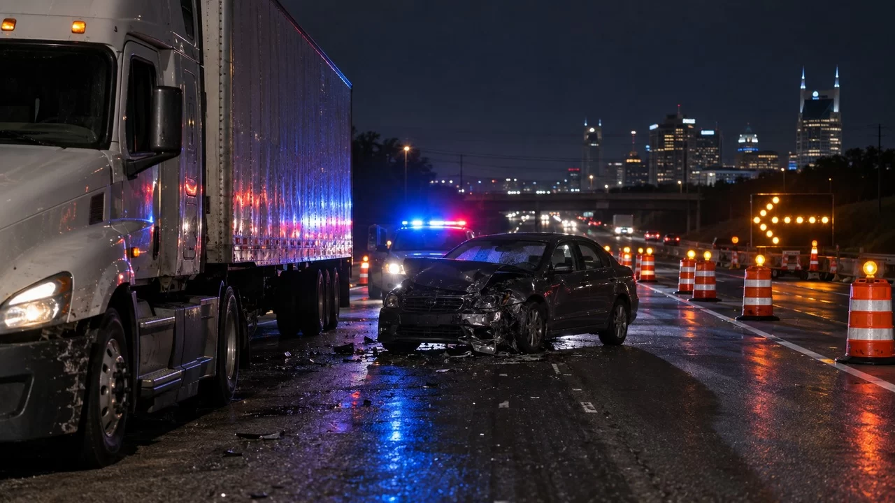 Car Driver Killed in I-24 Tractor-Trailer Crash Near Nashville