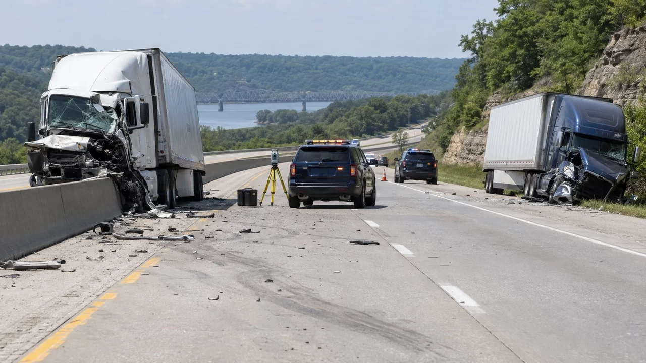 Truck Driver Killed in Two-Semi Crash on I-70 in Montgomery County