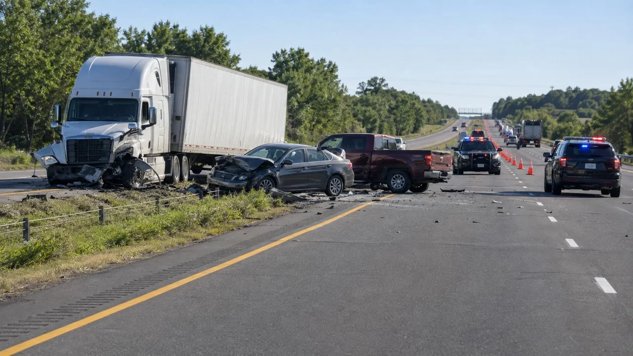 One Killed and Teen Injured in Highway 169 Semi-Truck Crash