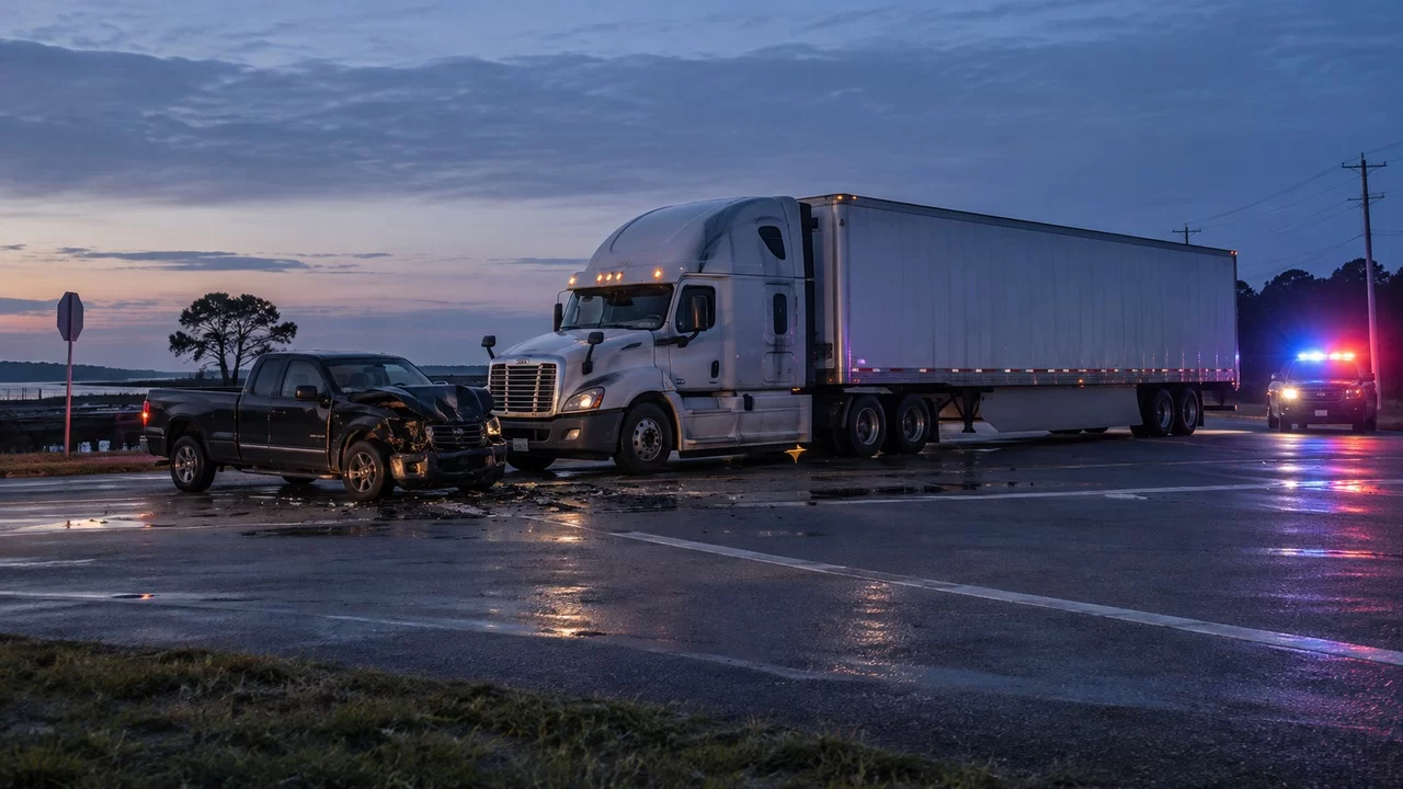 Passenger Killed in Route 13 Truck Collision in Accomack County