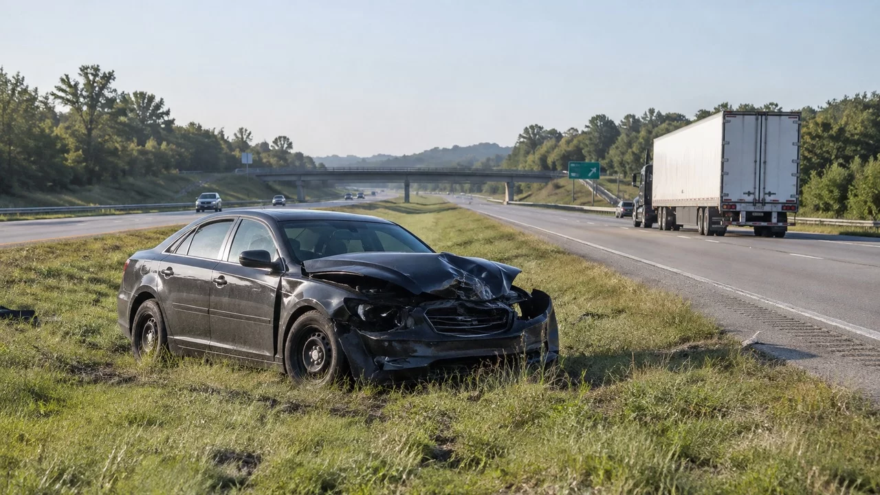 Highway Patrol Vehicle and Semi Involved in Highway 36 Crash in Chillicothe
