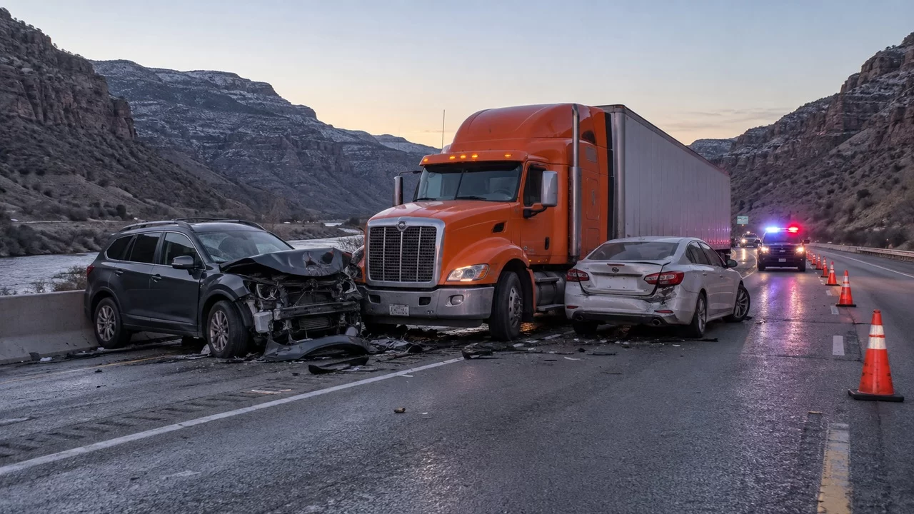 Two Killed in Wrong-Way Crash Involving Semi Near Rifle