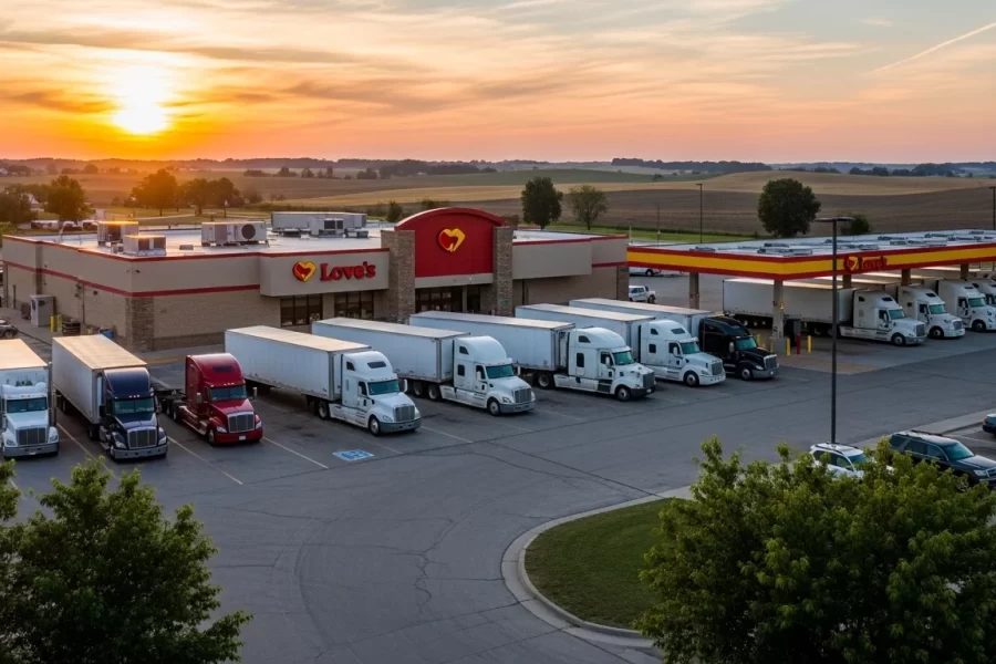 Love's truck stop Iowa