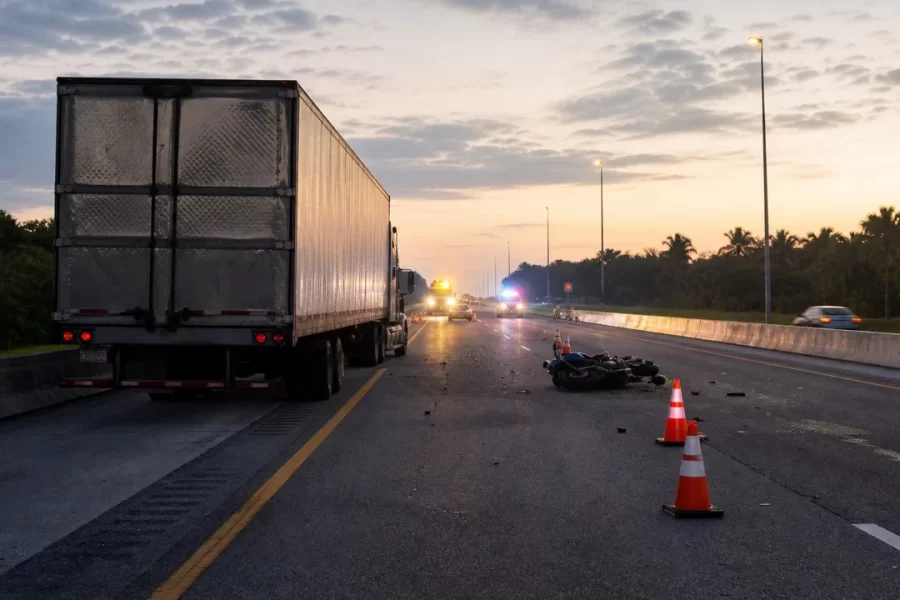 Two Killed After Motorcycle Hits Tractor-Trailer on U.S. 27 in Miramar