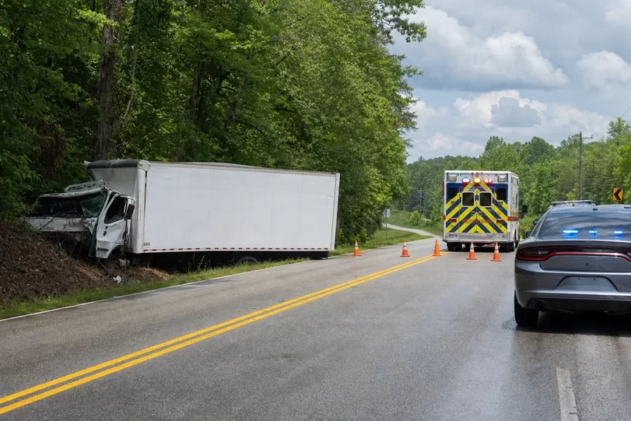 Commercial Truck Driver Ejected in New Liberty Road Crash Near Clarkesville