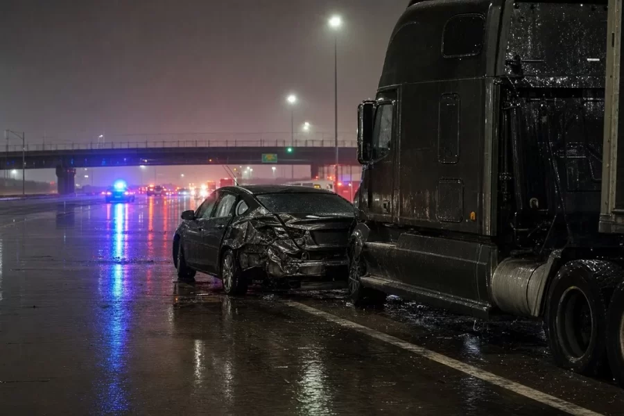 Three Killed After Vehicle Hits Stopped Semi-Truck on I-94 in Wayne County