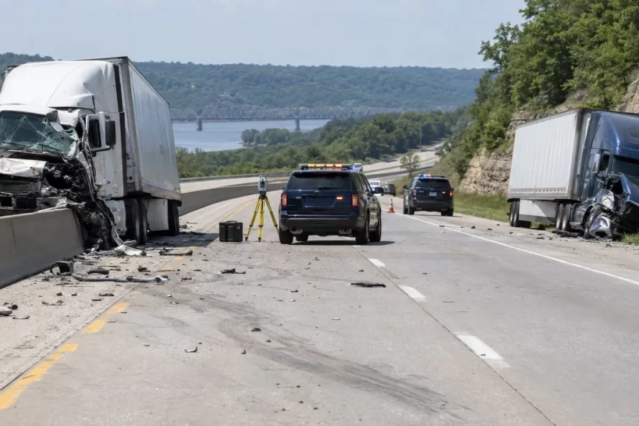 Truck Driver Killed in Two-Semi Crash on I-70 in Montgomery County