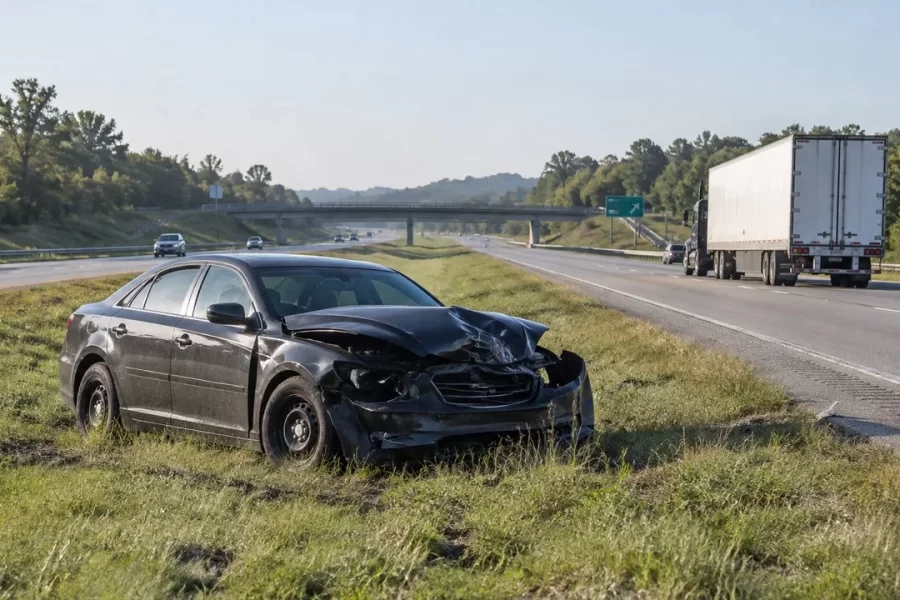 Highway Patrol Vehicle and Semi Involved in Highway 36 Crash in Chillicothe