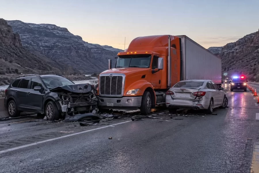 Two Killed in Wrong-Way Crash Involving Semi Near Rifle