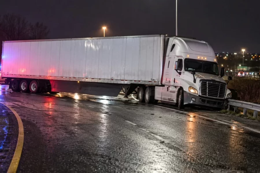 Tractor-Trailer Jackknifes on I-287 Ramp in Bedminster Township