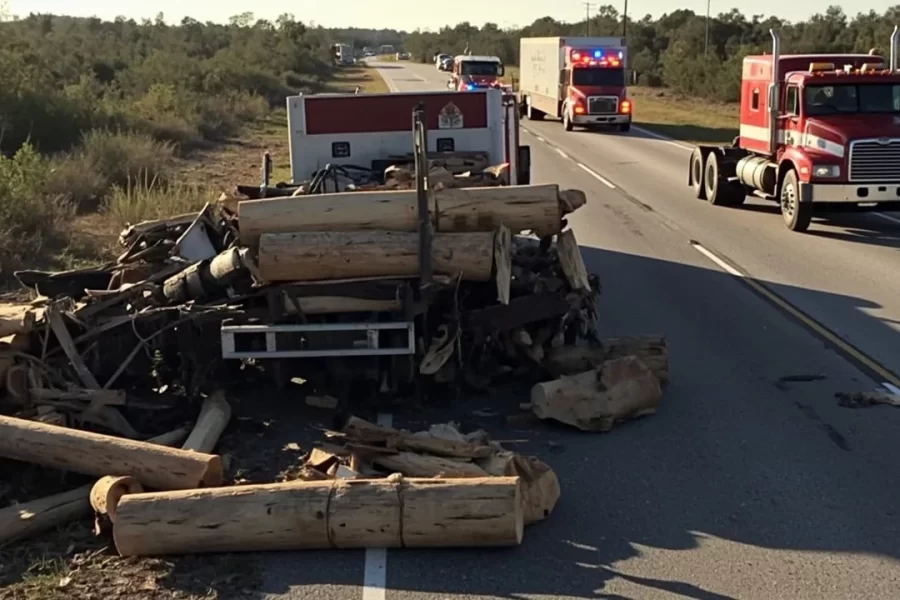 Driver Killed When Timber Pierces Cab in Polk County Log Truck Crash