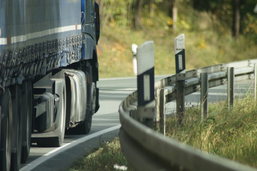 truck on highway